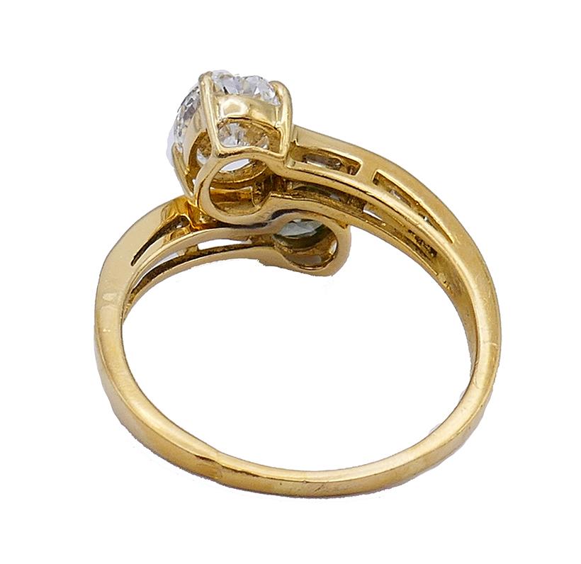 Cartier Ring 18k Gold Chameleon Diamond Bypass Cocktail Ring In Good Condition In Beverly Hills, CA