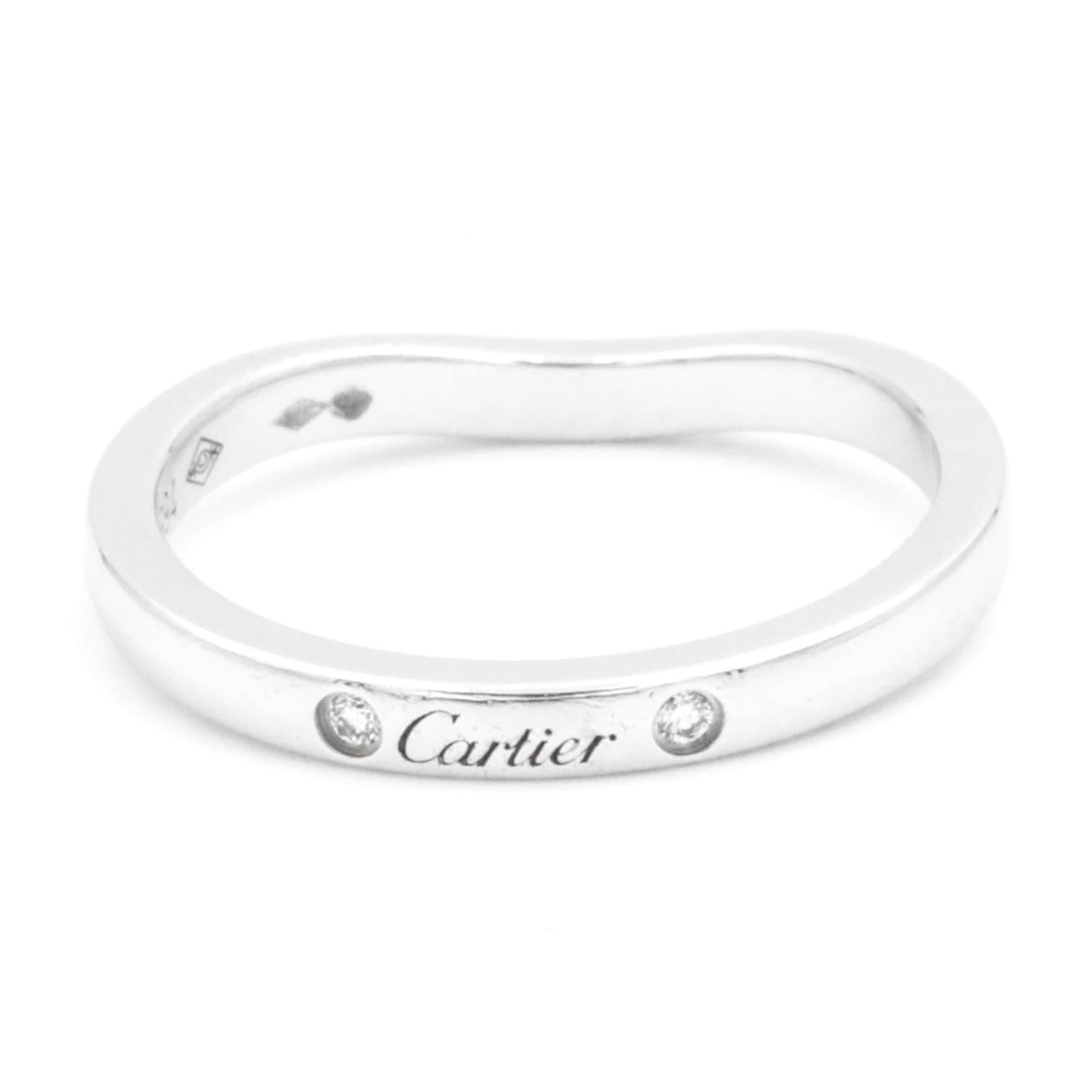 Cartier Ring Ballerine PlatinumDiamond In Excellent Condition For Sale In PARIS, FR