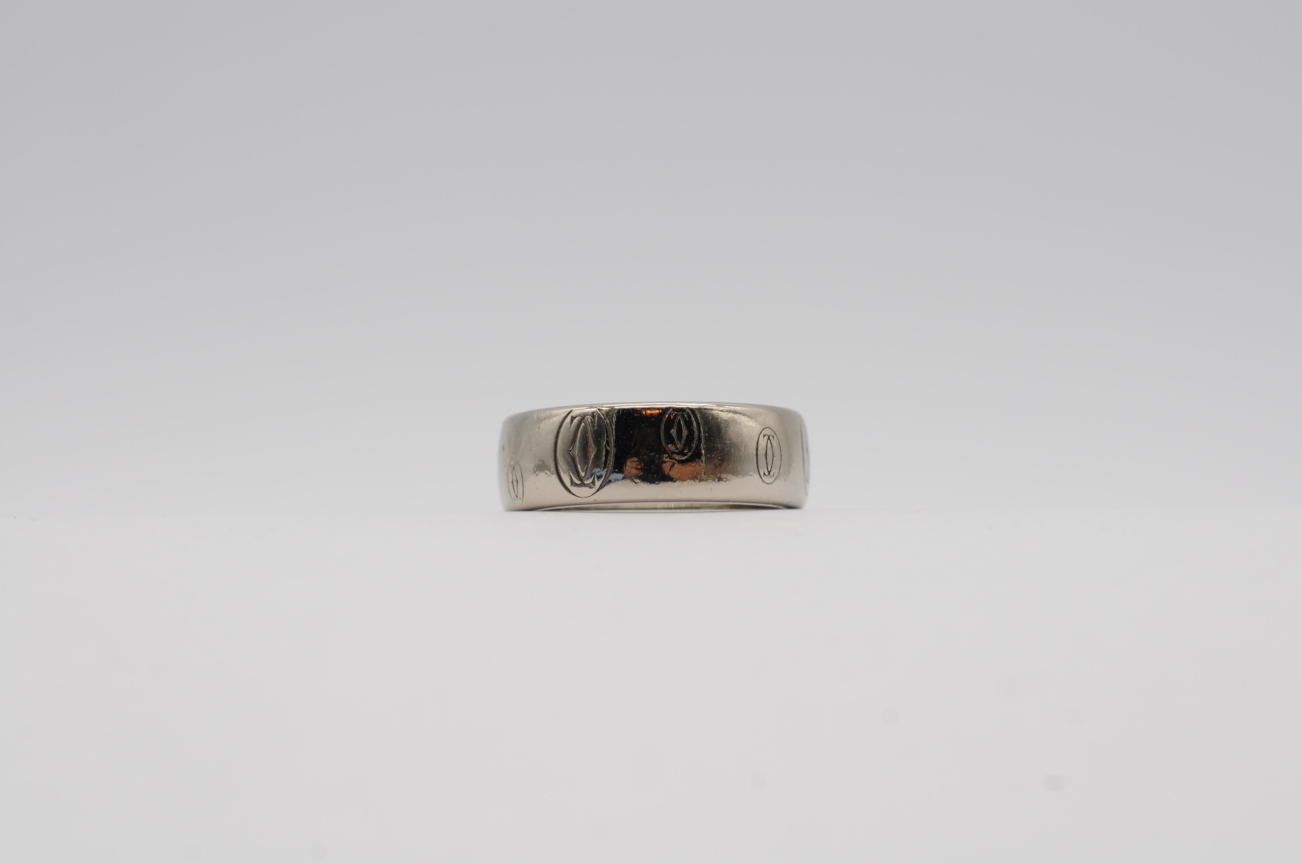 Cartier ring in 18k white gold For Sale 5