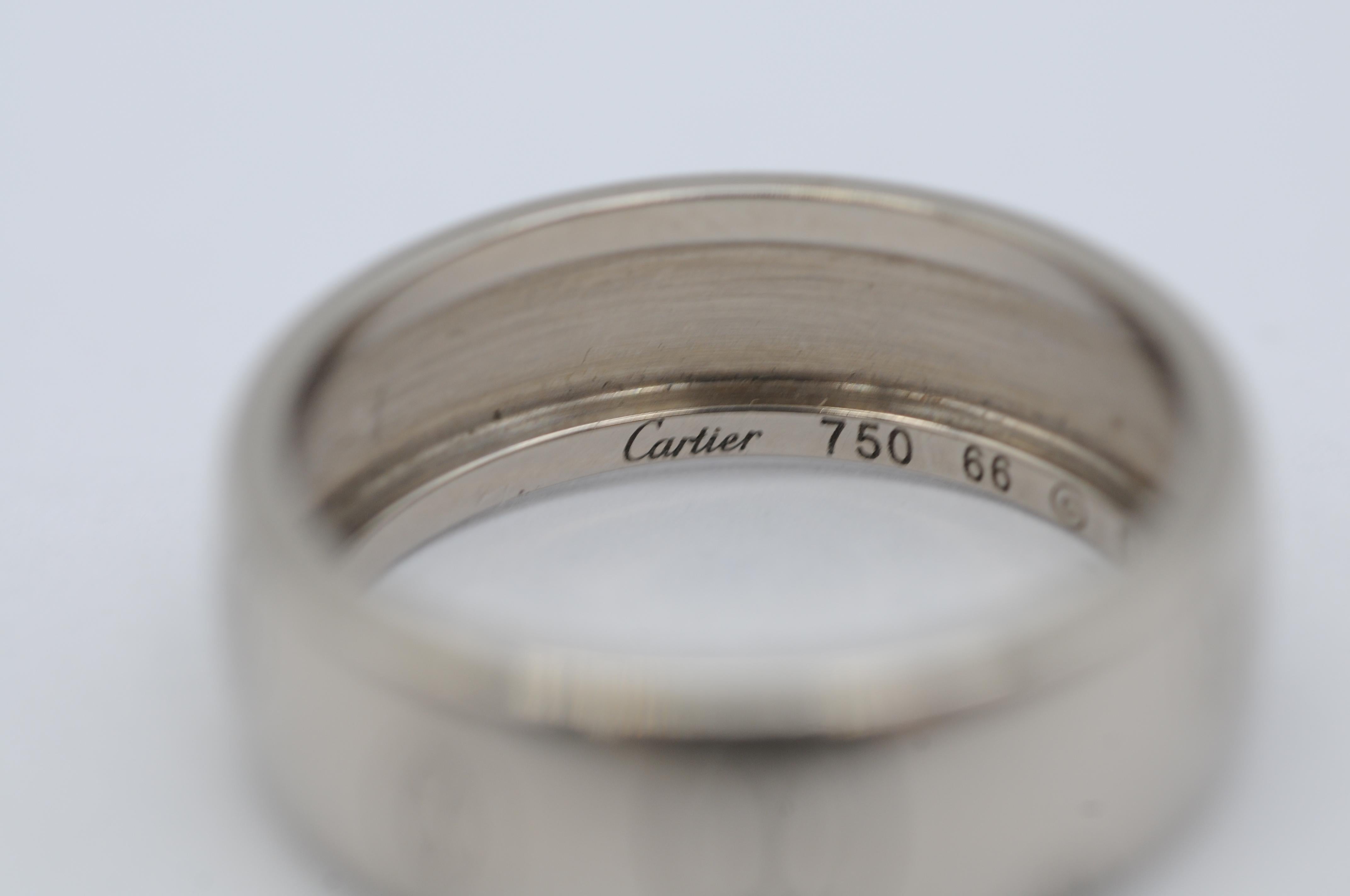 Cartier ring in 18k white gold For Sale 1