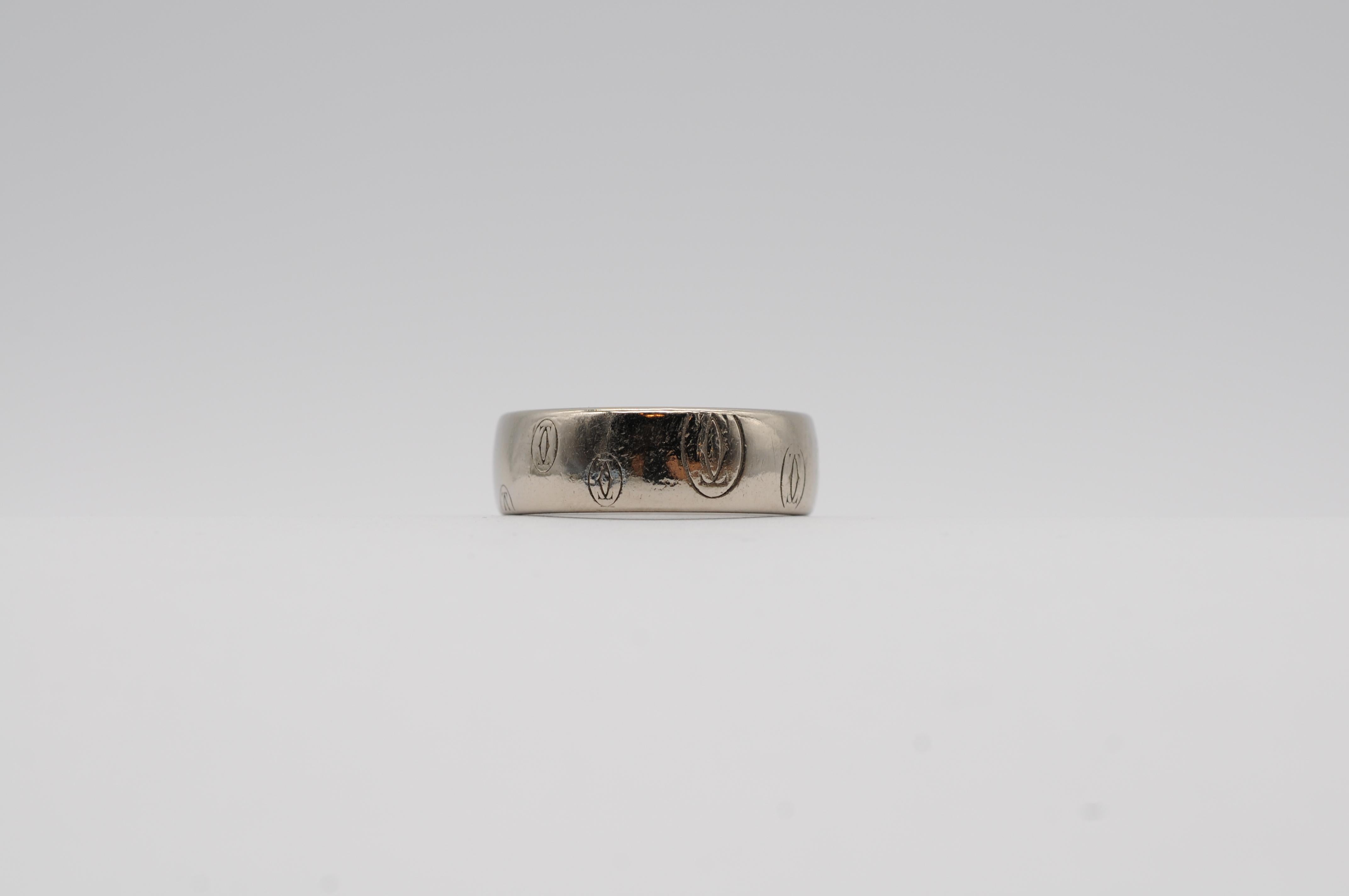 Cartier ring in 18k white gold For Sale 2
