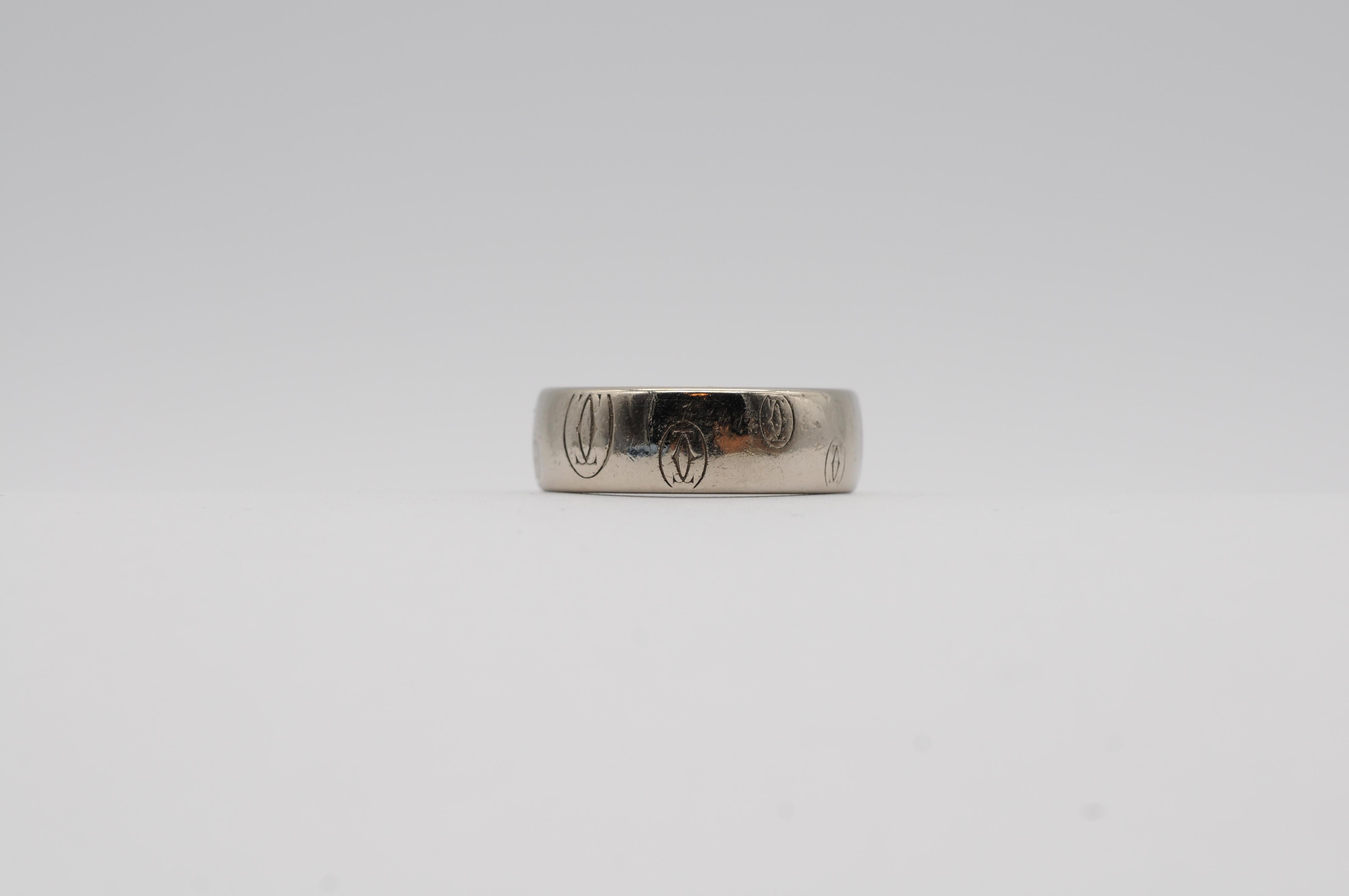 Cartier ring in 18k white gold For Sale 3