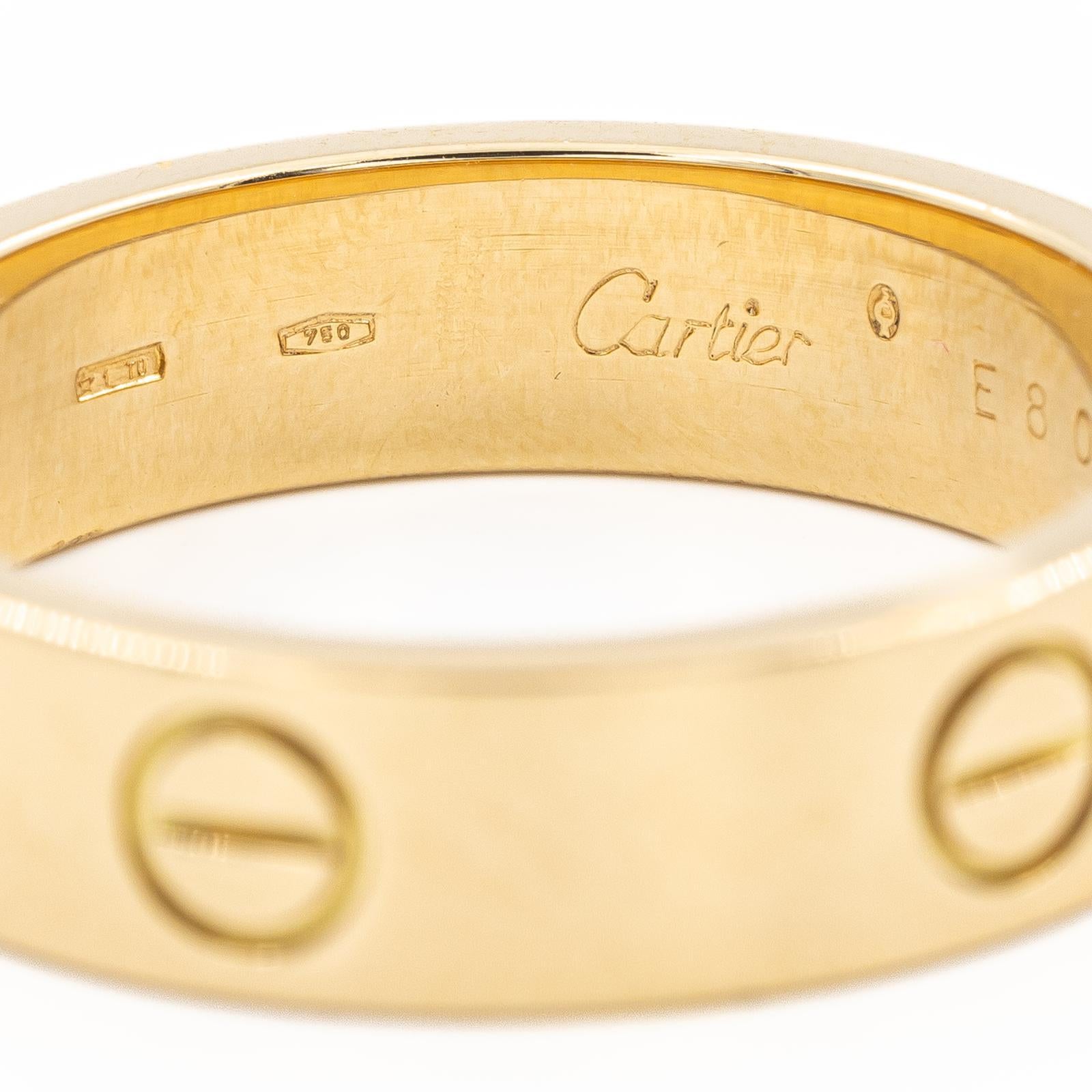 Women's Cartier Ring Love Yellow Gold