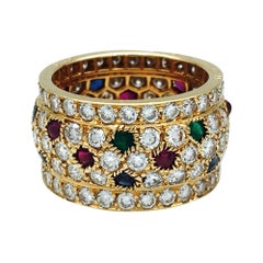 Cartier Ring, Nigeria Collection, Diamonds, Rubies, Sapphires and Em