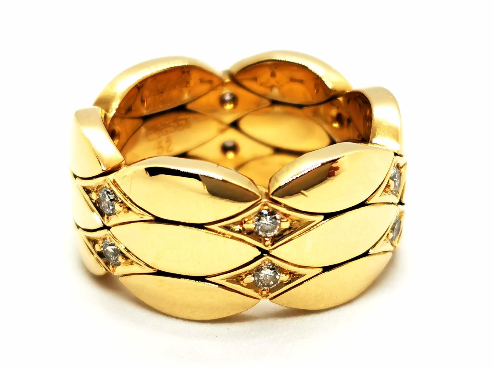 Cartier Ring Yellow Gold Diamond For Sale 5