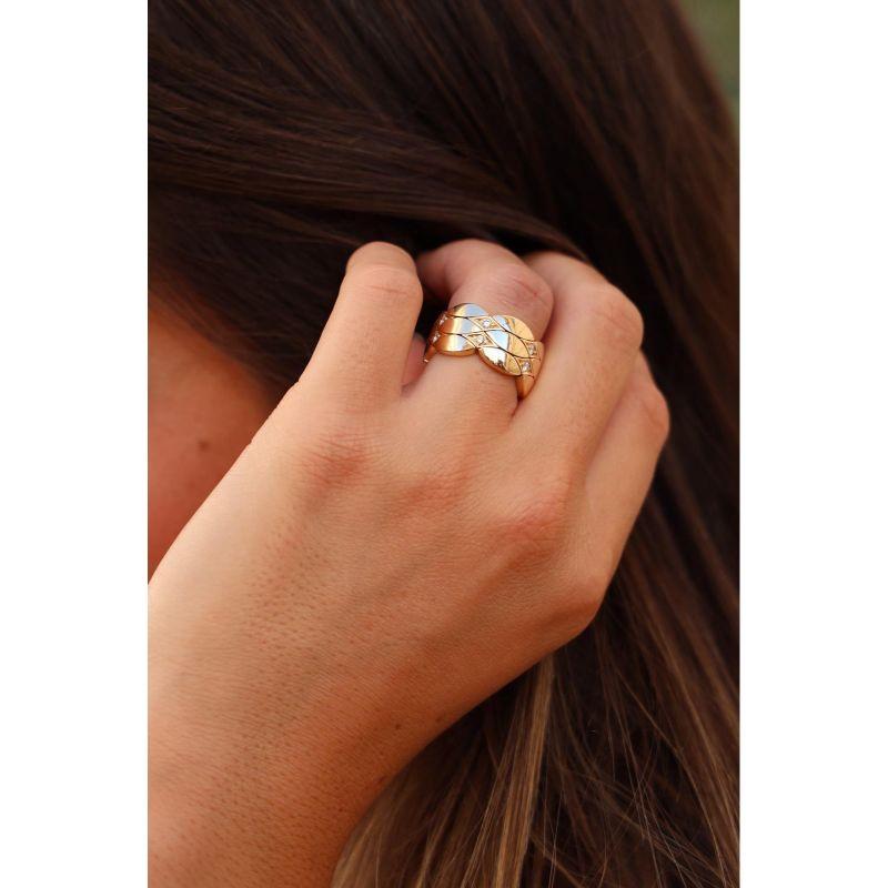 Cartier Ring Yellow Gold Diamond For Sale 6