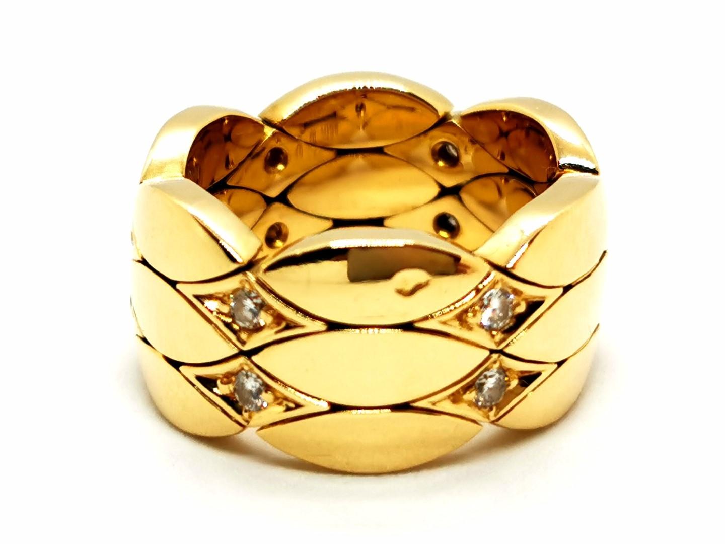 Cartier Ring Yellow Gold Diamond For Sale 7