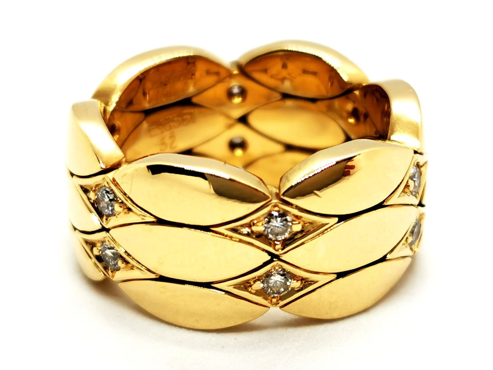 Cartier Ring Yellow Gold Diamond For Sale 4