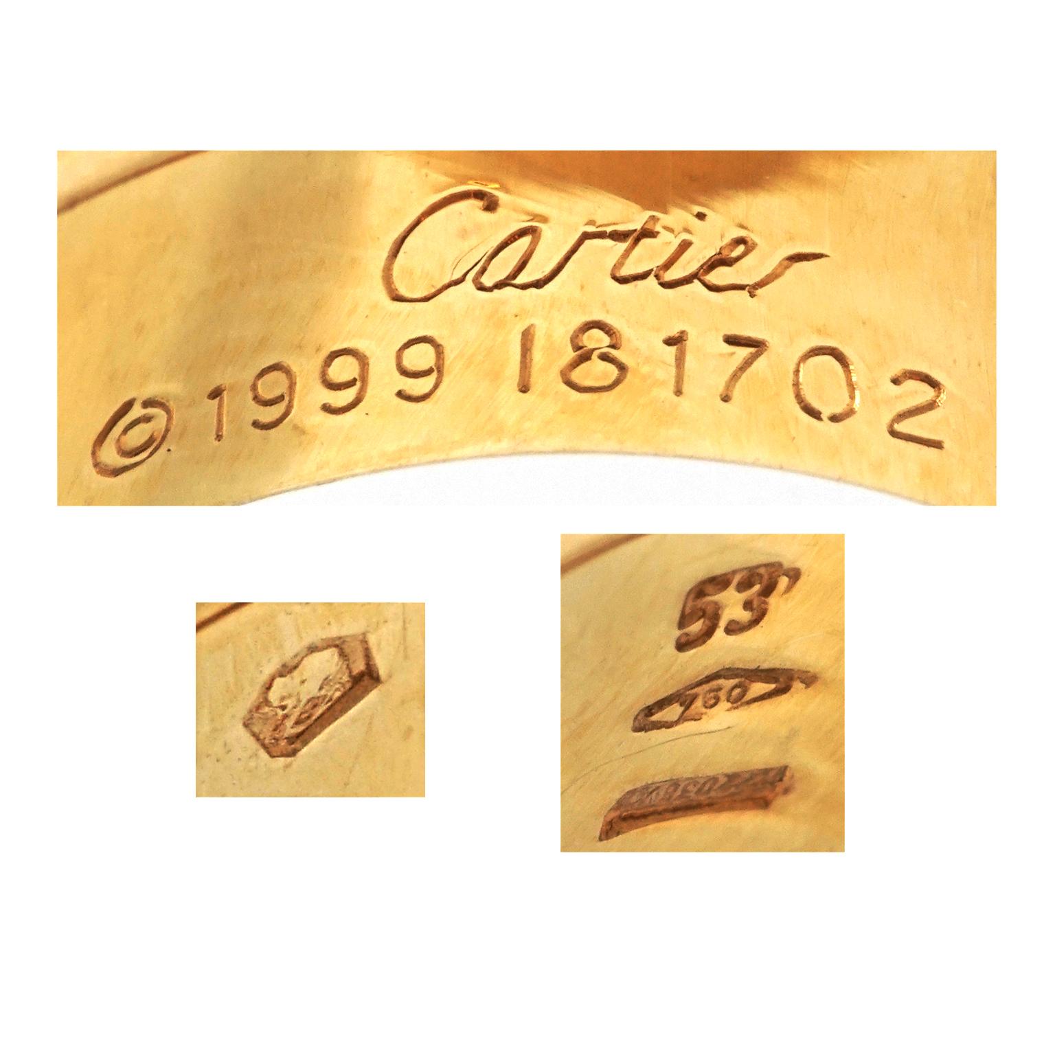 Cartier Ring Yellow Gold In Excellent Condition In Litchfield, CT