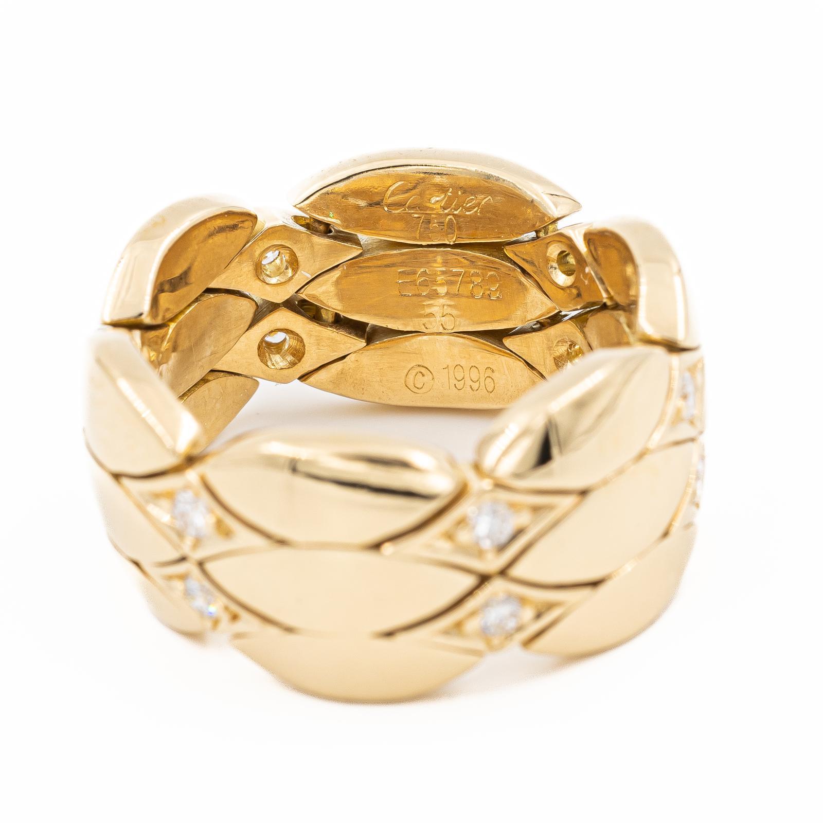 Cartier Ring  GelbgoldDiamant im Angebot 1