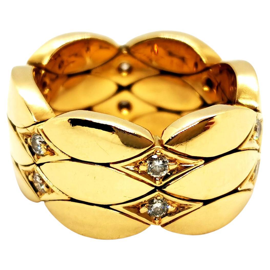 Cartier Ring Yellow Gold Diamond For Sale