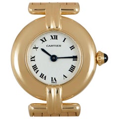 Cartier Rivoli Women's 18k Yellow Gold Silver Dial Watch