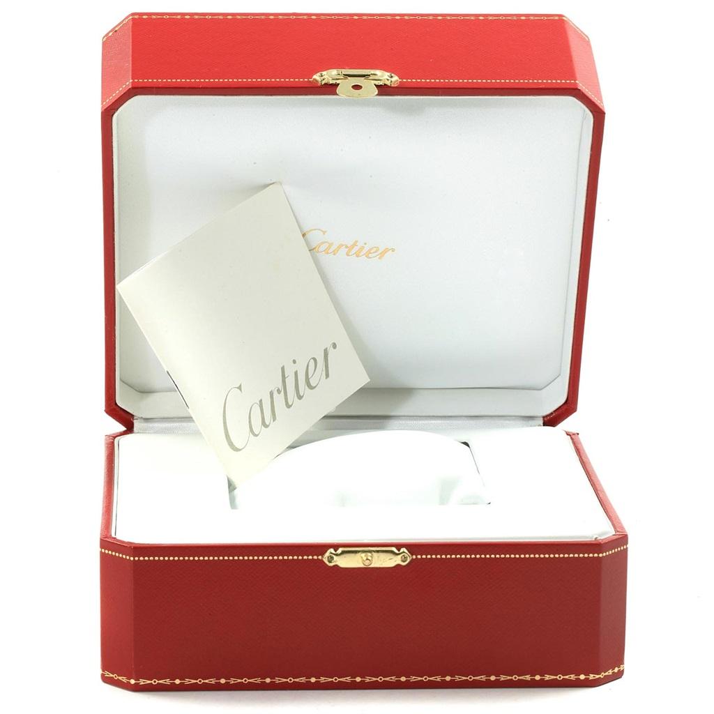 Cartier Roadster 18 Karat Yellow Gold Large Men's Watch W62005V2 Box Papers 7