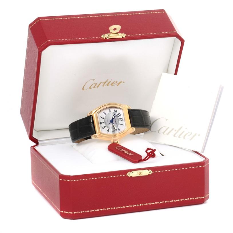 Cartier Roadster 18 Karat Yellow Gold Silver Dial Large Watch W62005V2 9