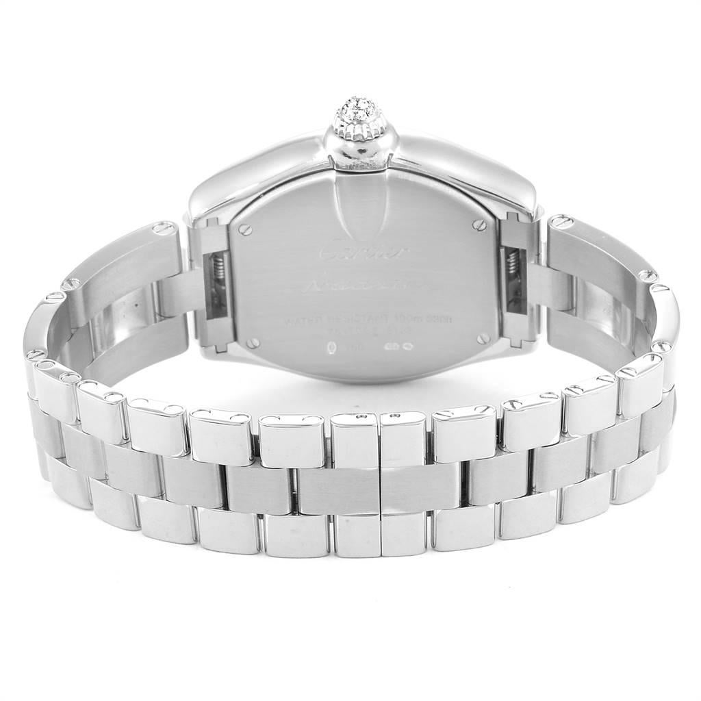 Cartier Roadster 18 Karat White Gold Diamond Ladies Watch WE5002X2 2