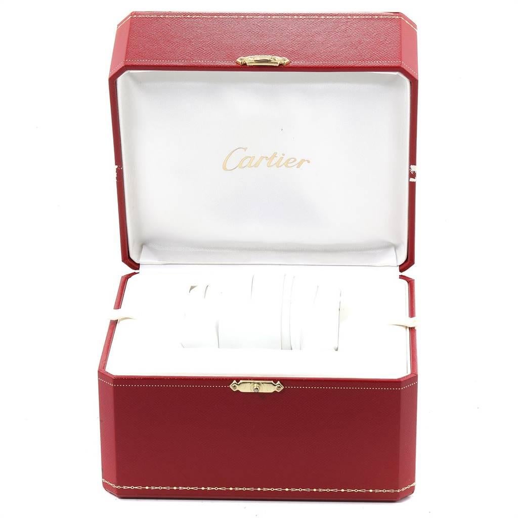 Cartier Roadster 18 Karat White Gold Diamond Ladies Watch WE5002X2 4