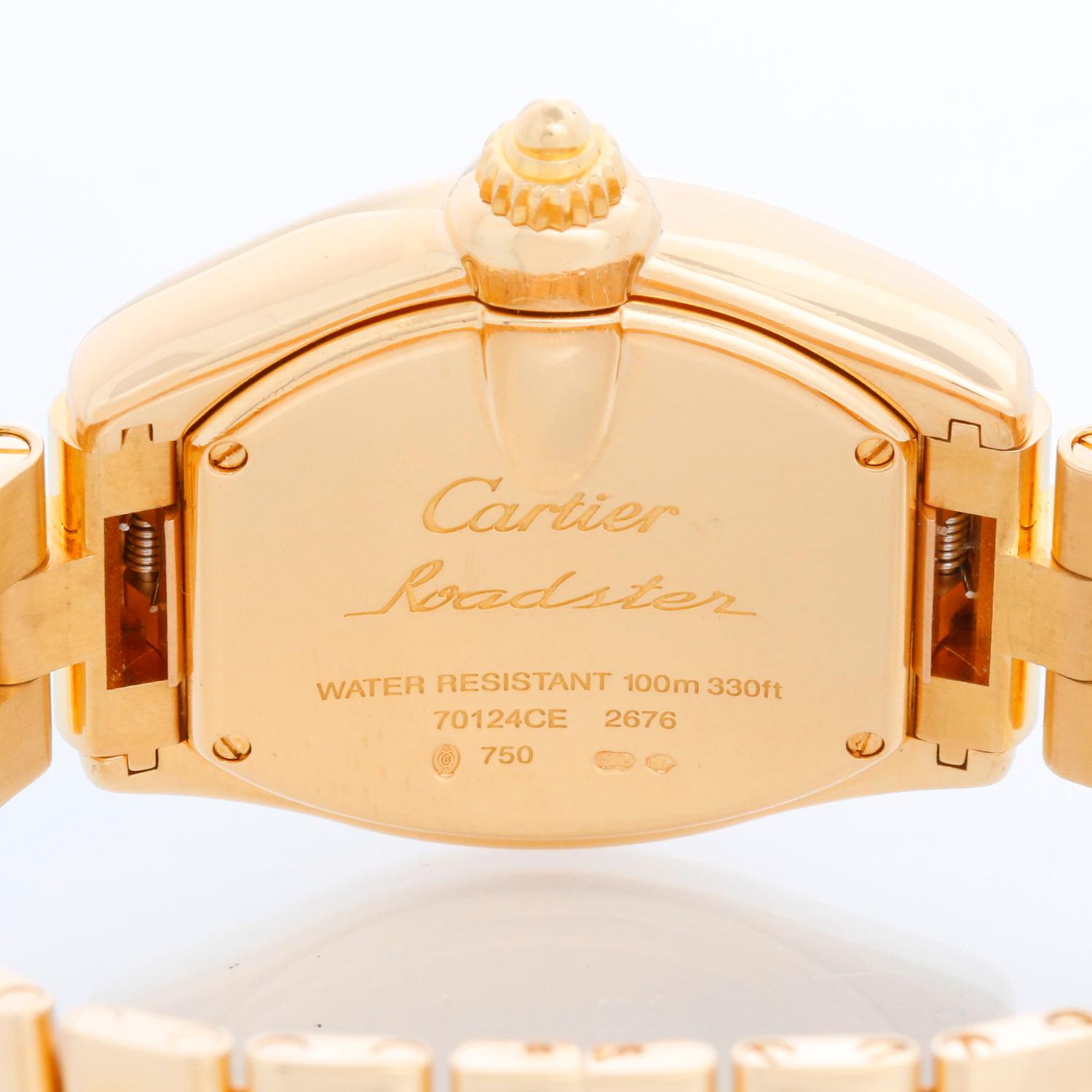 Women's Cartier Roadster 18k Yellow Gold Quartz W62018Y1 2676