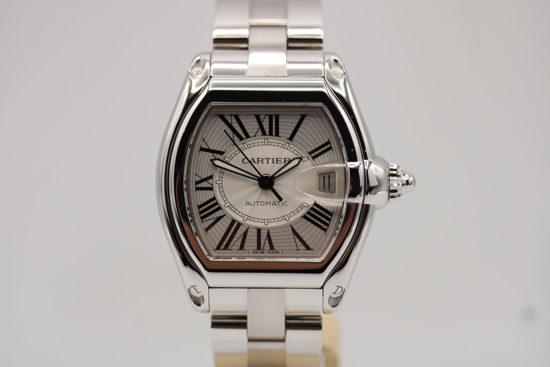Watch: Cartier Roadster 2510
Stock Number: CHW5433A
Price: £2,500.00

No one really knows why Cartier decided to discontinue the ever popular Roadster model! Produced for just a few years, these watches are well made and robust watches that are