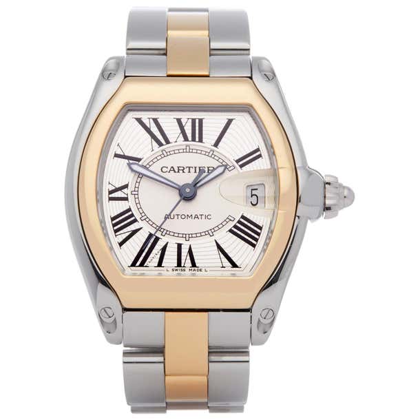 Cartier Roadster 2510 Men's Stainless Steel and Yellow Gold Large ...