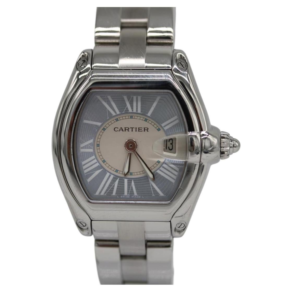 Cartier Roadster 2675 – Baby Blue Dial – Ladies – Quartz