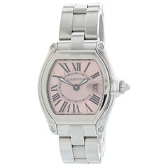 Cartier Roadster 2675 Pink Mother of Pearl Dial Ladies Watch