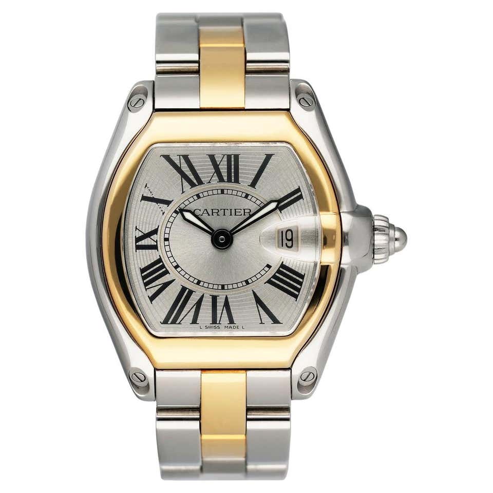 Cartier Roadster 2675 W62026Y4 Lady Quartz Diamond Bezel Watch 18 Karat ...