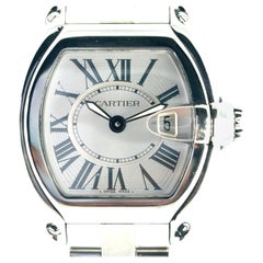 Cartier Roadster 2675 Watch Stainless Steel Silver Dial Bracelet