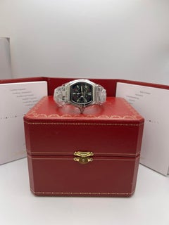 Cartier Roadster Black Vegas Dial 38mm Box Papers W62002V3