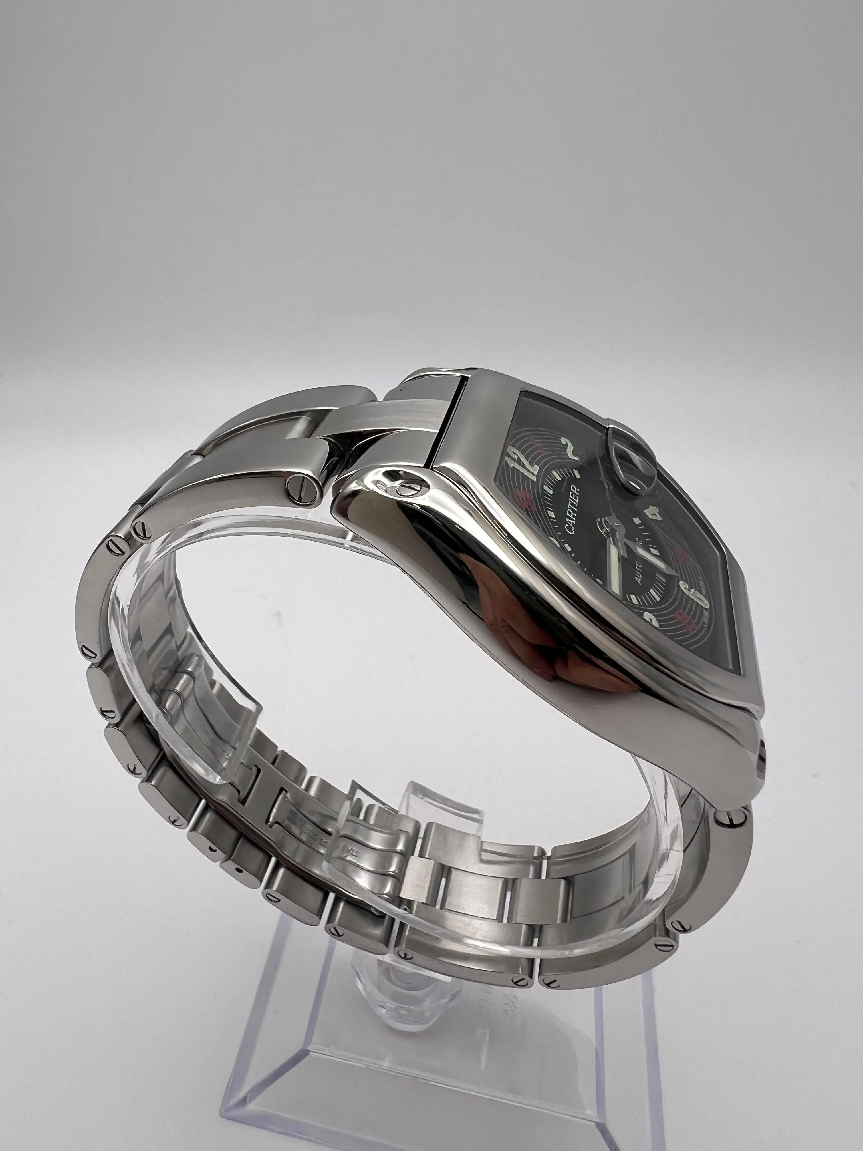 Cartier Roadster Schwarz Vegas Zifferblatt 38mm Box Papiere W62002V3 im Angebot 1