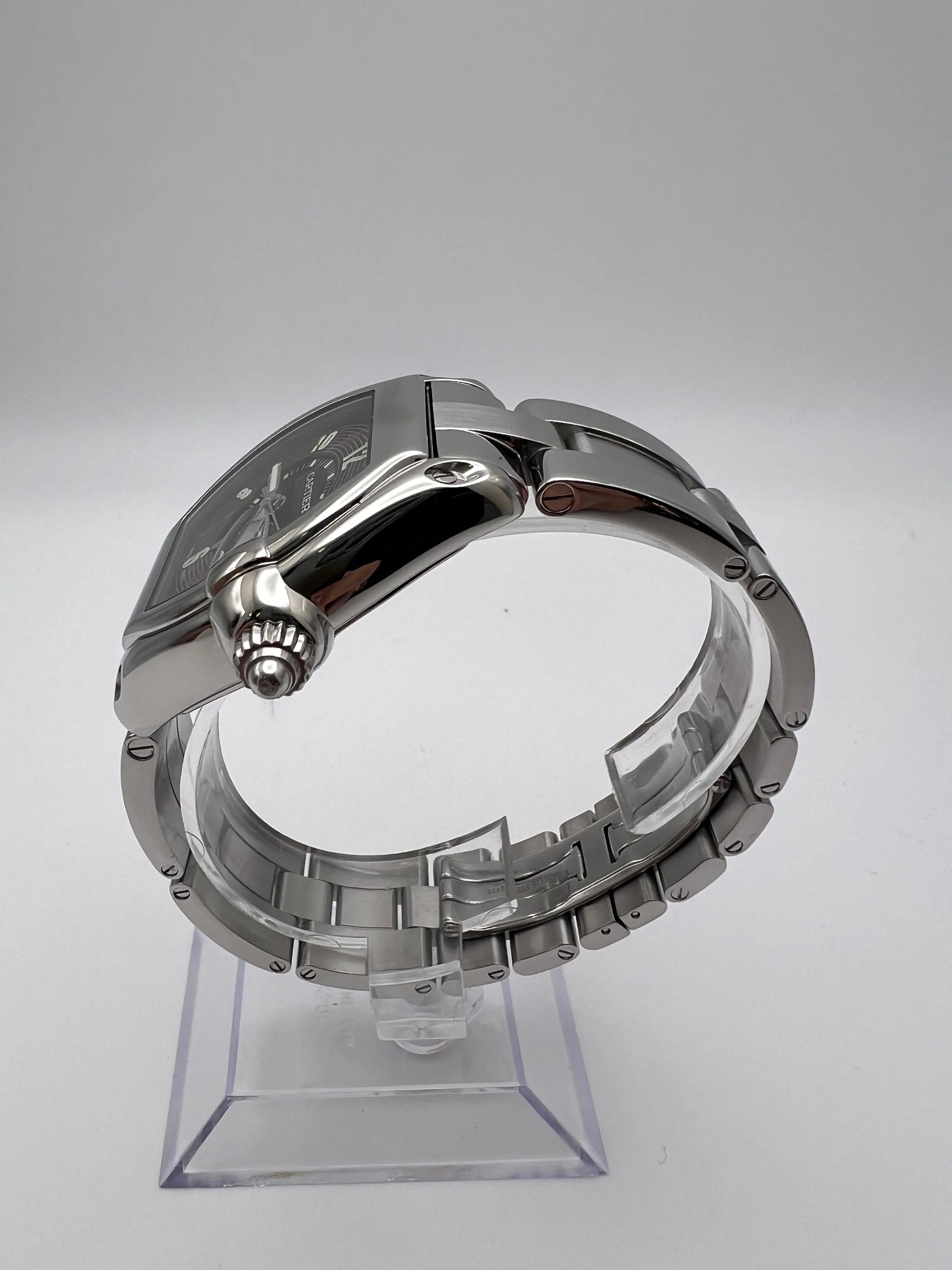 Cartier Roadster Schwarz Vegas Zifferblatt 38mm Box Papiere W62002V3 im Angebot 4