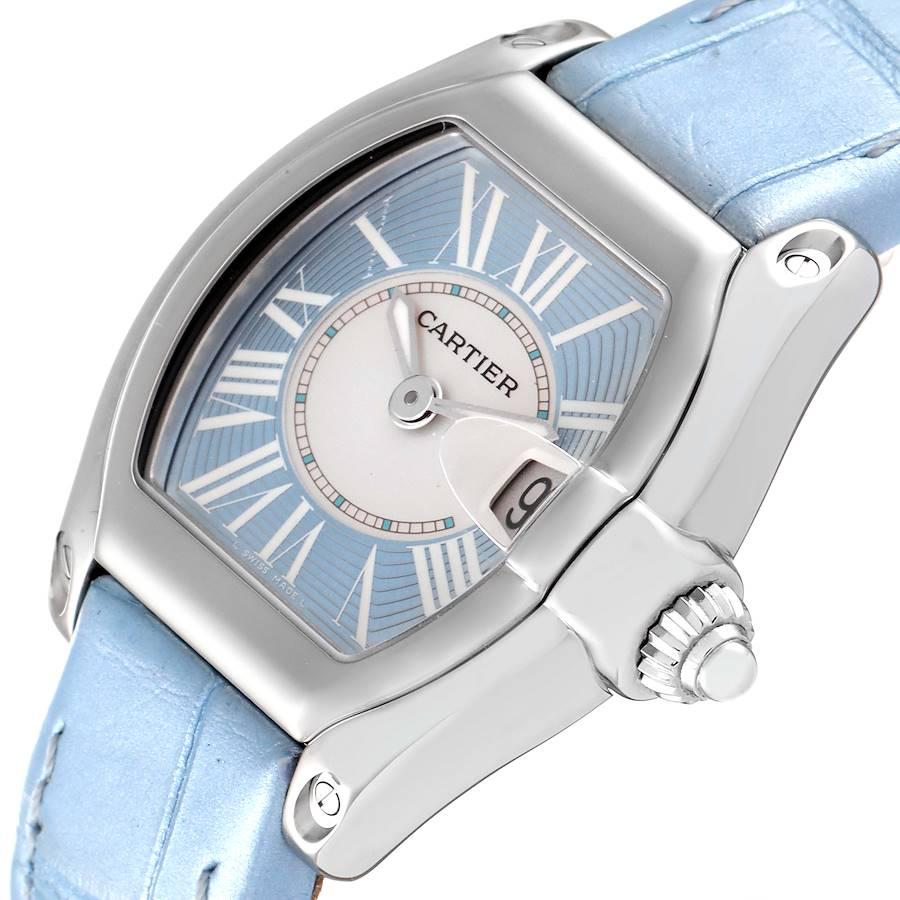 cartier watch with blue face