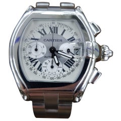 Cartier Roadster Chrono, Stainless Steel