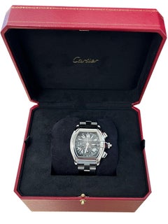 Cartier Roadster Chronograph Black Dial Automatic Steel Men's Watch W62007X6