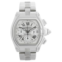 Used Cartier Roadster Chronograph Men's Stainless Steel Automatic Watch 2618 W62006X6