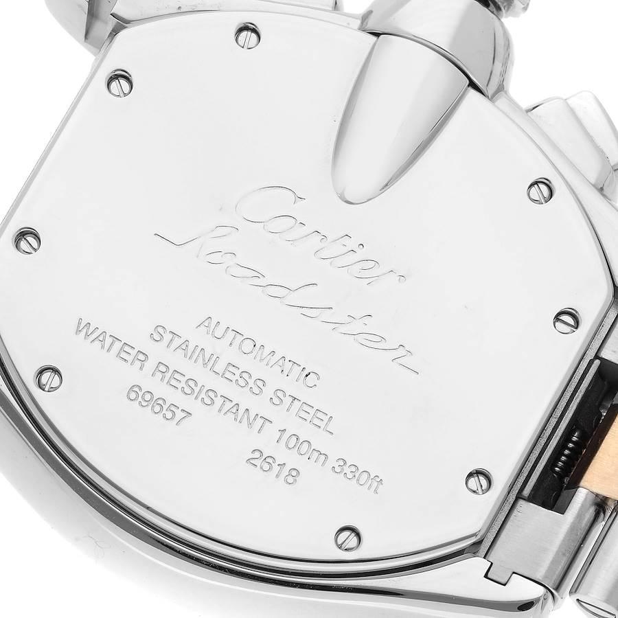 Men's Cartier Roadster Chronograph Mens Steel Yellow Gold Watch W62027Z1
