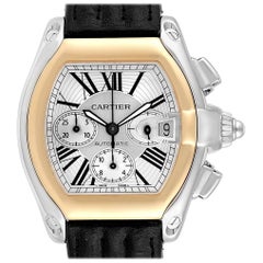 Cartier Roadster Chronograph Men’s Steel Yellow Gold Watch W62027Z1