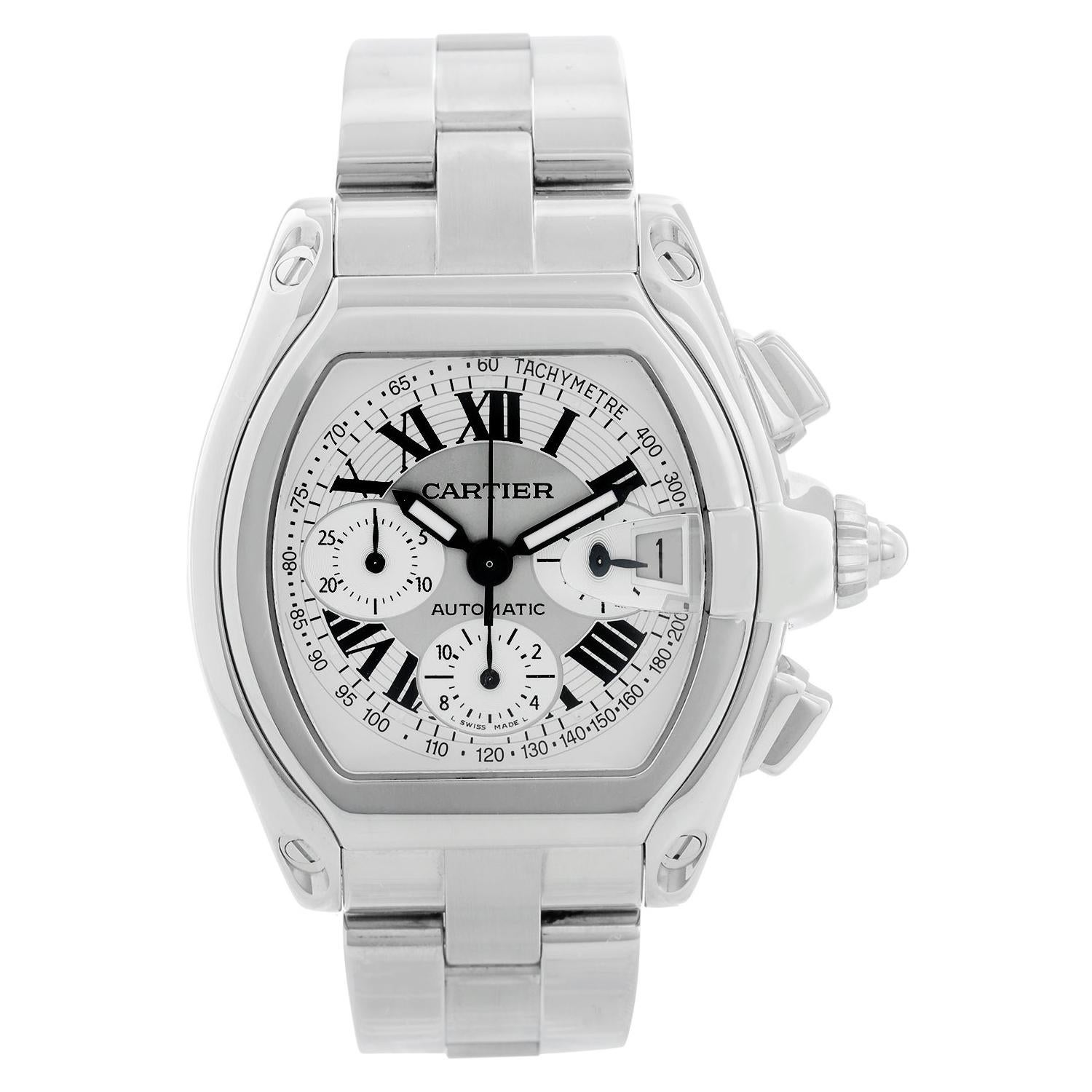 Cartier Roadster Chronograph Stainless Steel Men's Watch