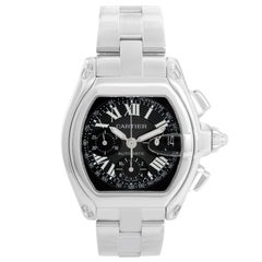 Used Cartier Roadster Chronograph Stainless Steel Men's Watch W62007X6 2618