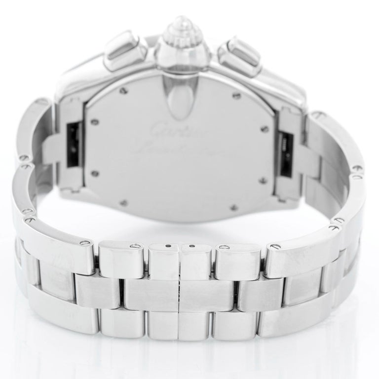 Cartier Roadster Chronograph Stainless Steel Men s Watch W62020X6