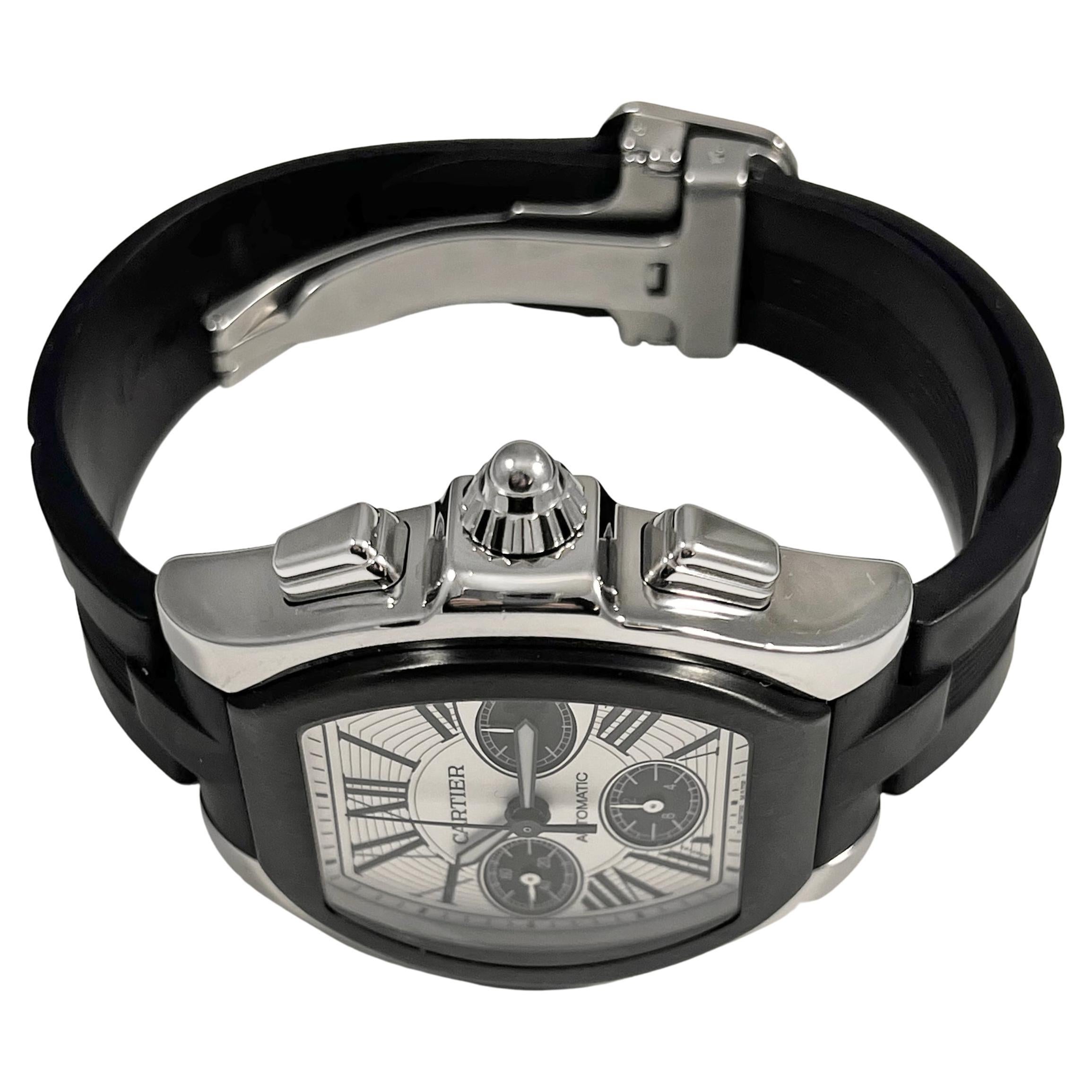 Cartier Roadster Chronograph Stahl-Armbanduhr, Ref. W6206020 (Moderne)