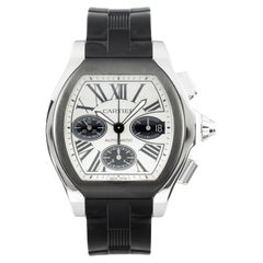 Montre-bracelet chronographe Cartier Roadster en acier, réf. W6206020