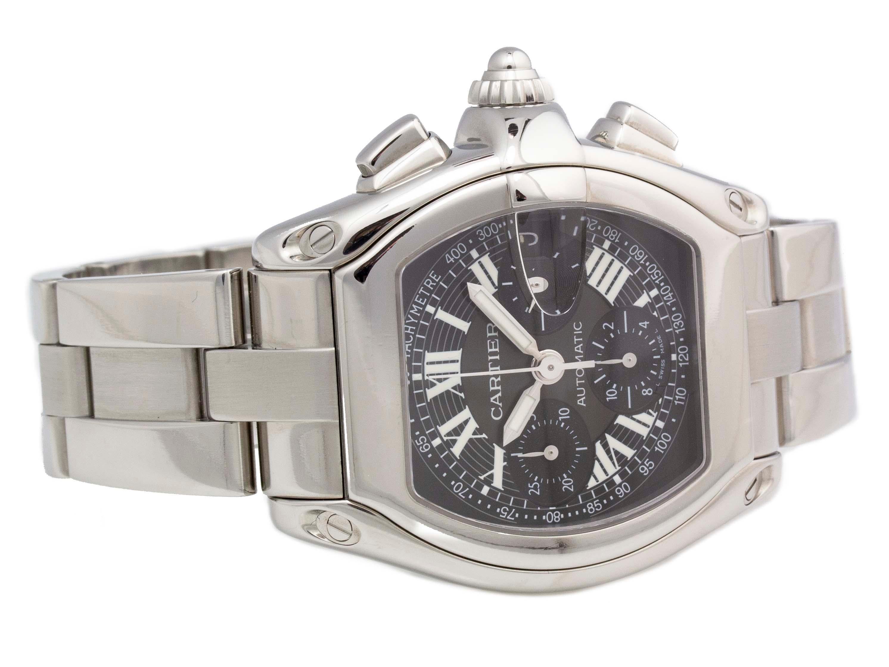Cartier Roadster Chronograph W62020X6 For Sale 1