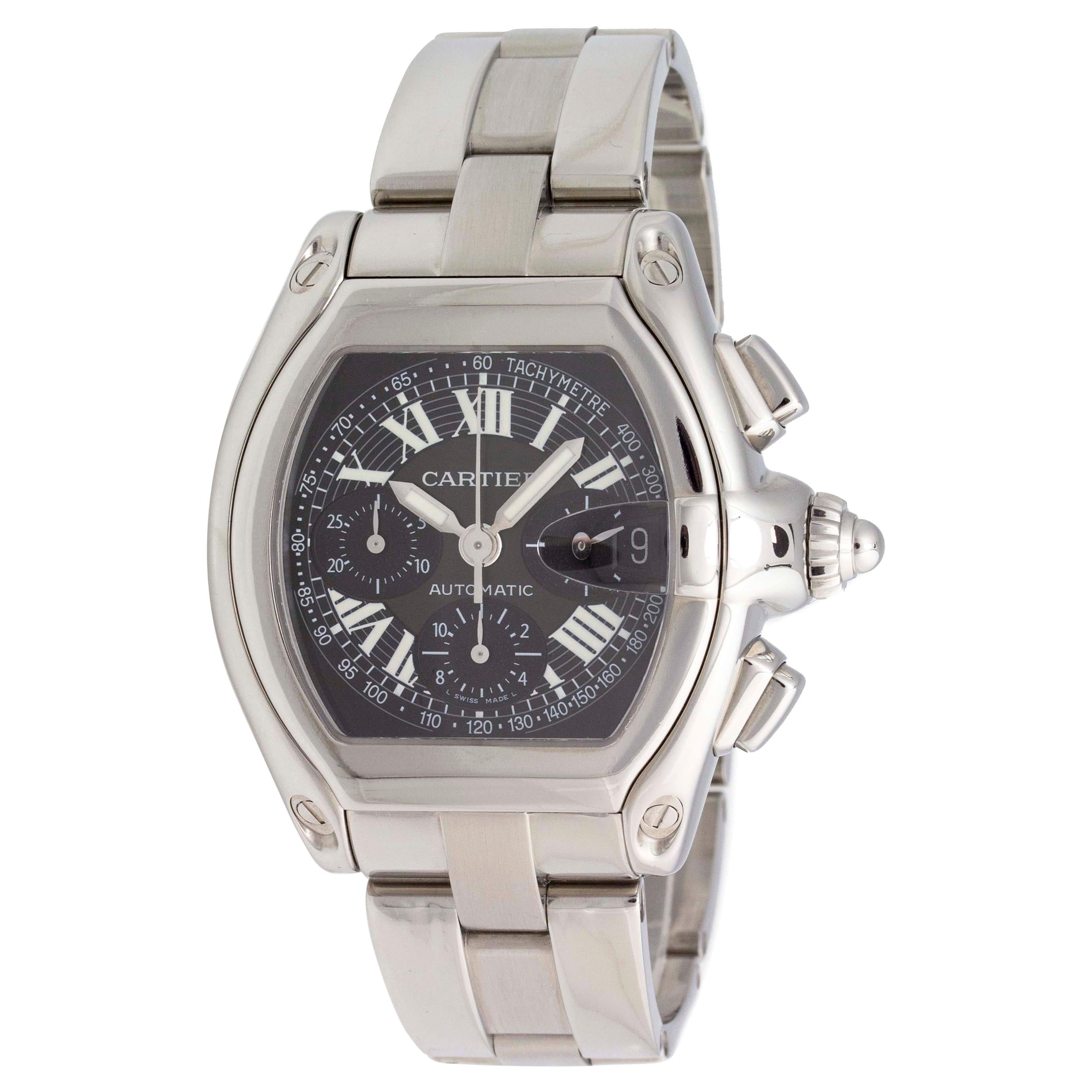 Cartier Roadster Chronograph W62020X6 For Sale