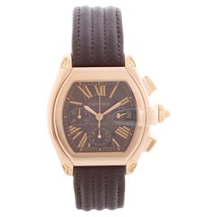 Cartier Roadster Chronograph XL 18k Rose Gold Men's Watch 2848 W62042Y5