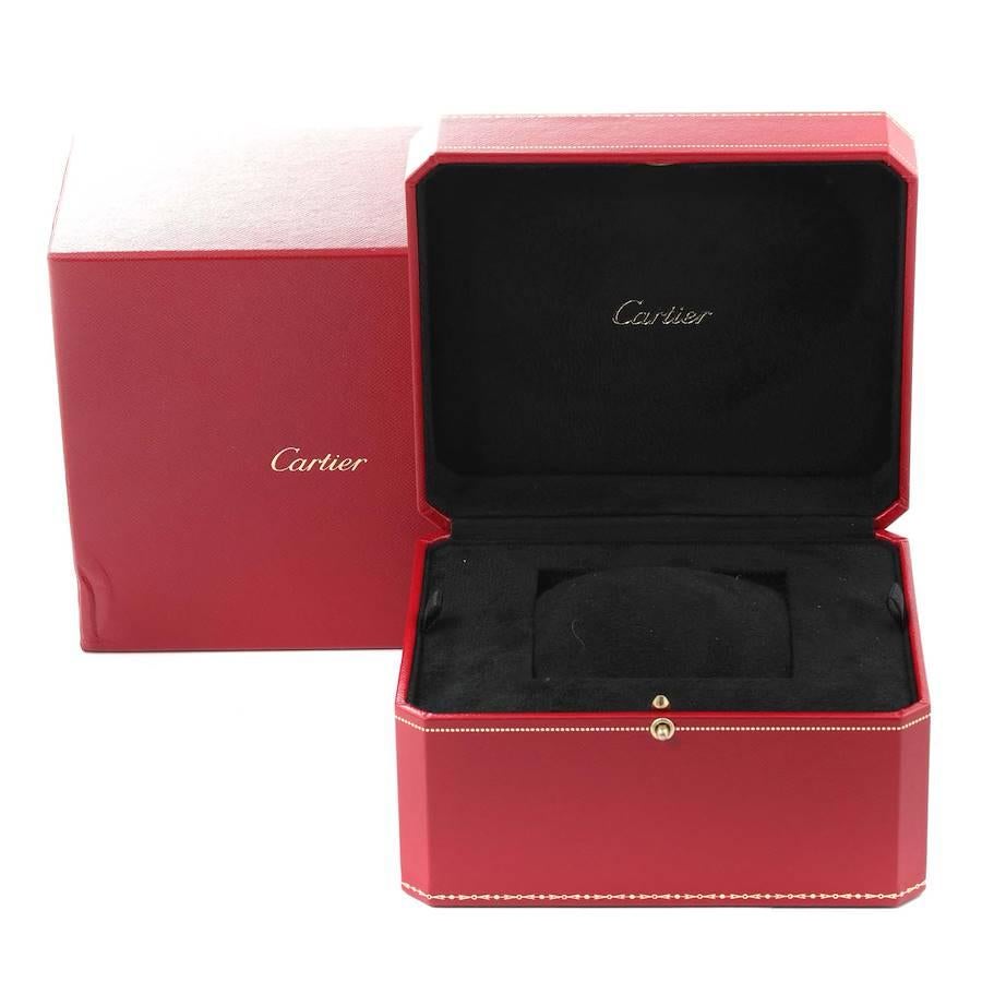 Cartier Roadster Chronograph XL 18K Rose Gold Mens Watch W62042Y5 For Sale 1