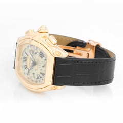 Cartier Roadster Chronograph XL 18k Yellow Gold Men's Watch 2619