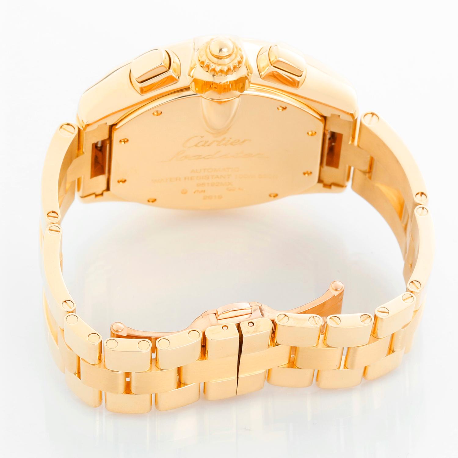 Cartier Roadster Chronograph XL 18k Yellow Gold Men's Watch 2619 W62021Y2 1