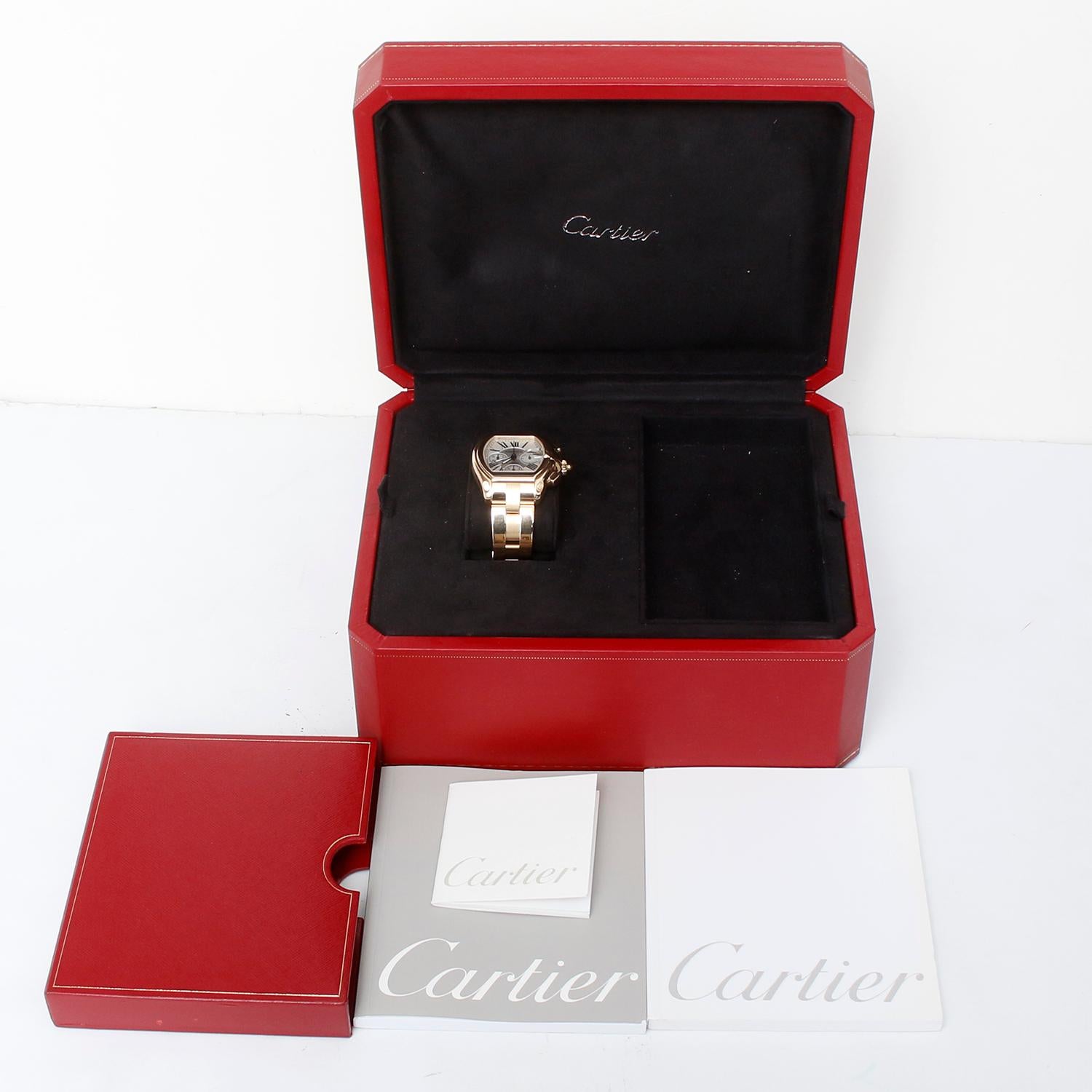 Cartier Roadster Chronograph XL 18k Yellow Gold Men's Watch 2619 W62021Y2 3