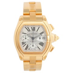 Reloj Cartier Roadster Cronógrafo XL Hombre Oro Amarillo 18k 2619 W62021Y2
