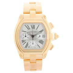 Cartier Roadster Chronograph XL 18k Yellow Gold Men's Watch 2619 W62021Y2